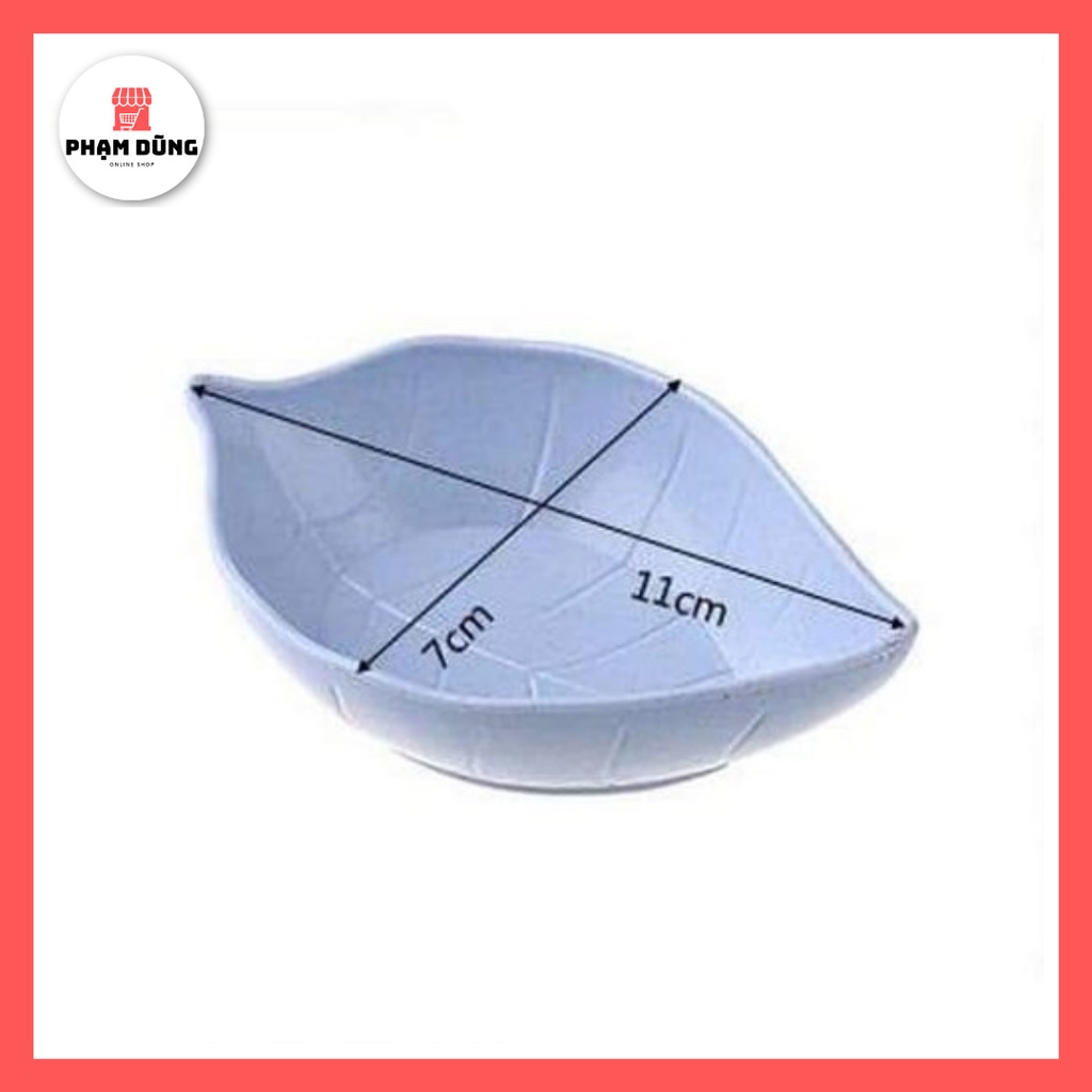 Chén Đựng Gia Vị Nước Chấm Hình Chiếc Lá Nhựa Lúa Mạch Dễ Thương , Dĩa Đựng Gia Vị