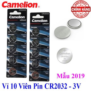 10 viên pin cr2032 camelion 3v - cr2032