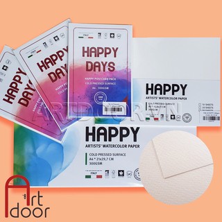 [ARTDOOR] Giấy vẽ màu nước HAPPY 300gsm (vân nổi Cold)