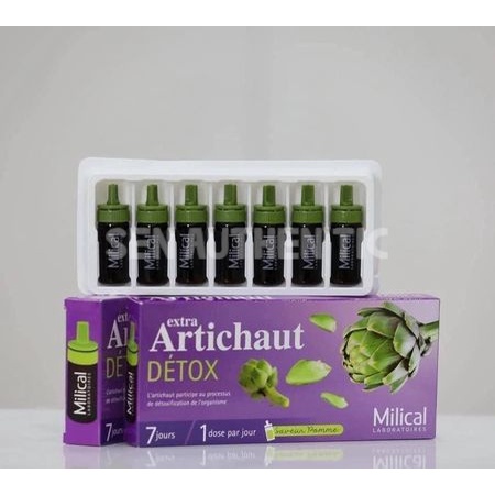 Thải độc gan Extra Artichaut Detox liệu trình 7 ngày - Hàng Pháp xuất Đức. Hộp 7 ống.