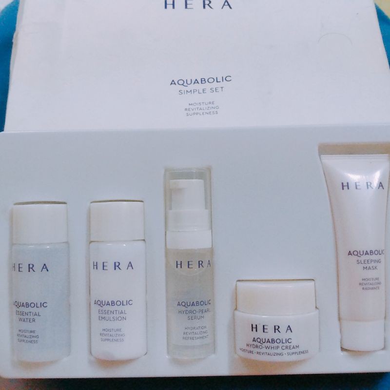 SET DƯỠNG DA HERA MINI 5 MÓN - AQUABOLIC SIMPLE SET CẤP NƯỚC CĂNG BÓNG