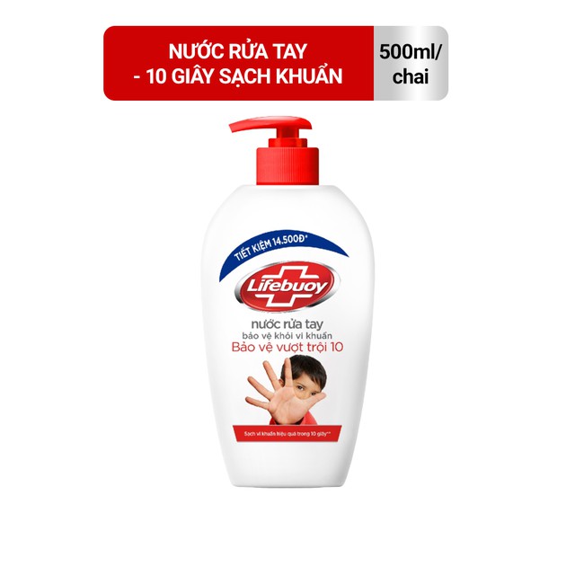 [ GIÁ HỦY DIỆT ] Nước rửa tay Lifebuoy Bảo vệ khỏi vi khuẩn 500gr (Chai) [ VPP GIÁ XƯỞNG ]