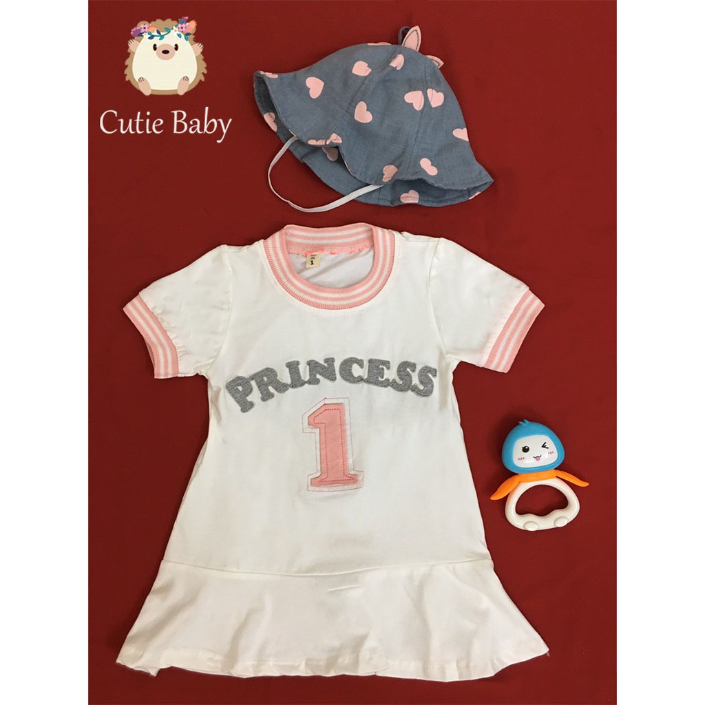 VÁY BÉ GÁI MÙA HÈ CỘC TAY ĐUÔI CÁ HÌNH CHẤT COTTON MÁT MỀM MỊN AN TOÀN CHO BÉ TỪ 8-23 KG HÀNG QUẢNG CHÂU
