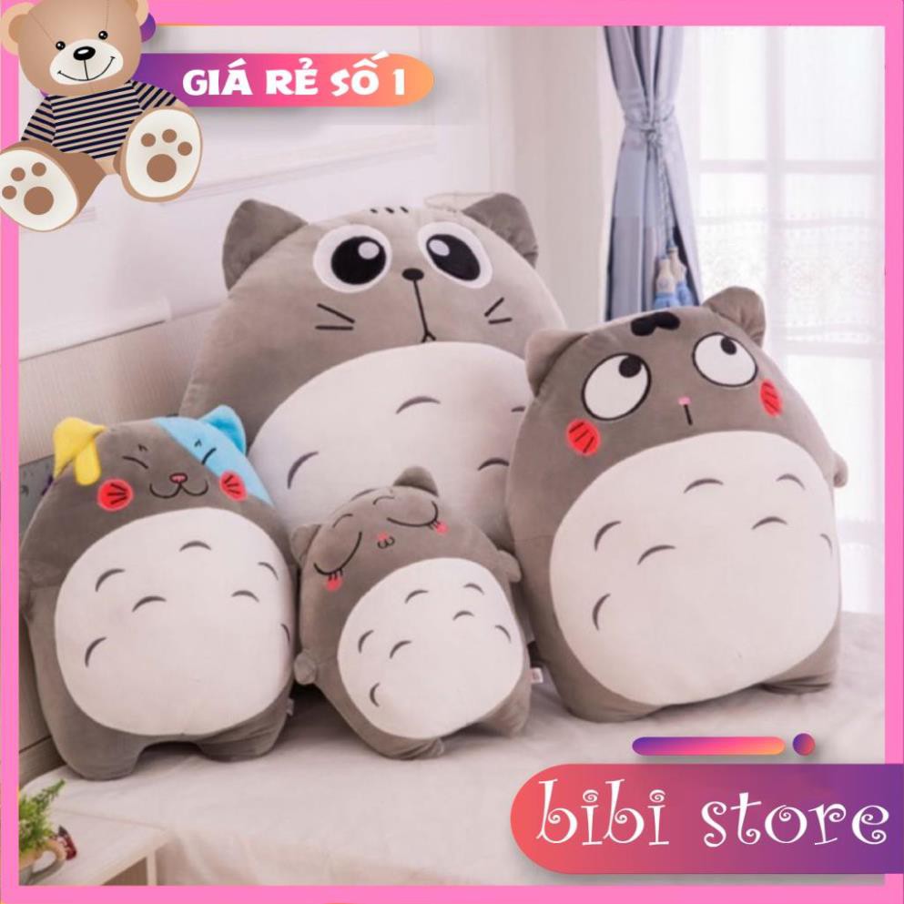 Gấu bông , gối ôm totoro chất liệu vải nhung Hàn Quốc cao cấp - M6 - BiBi Store