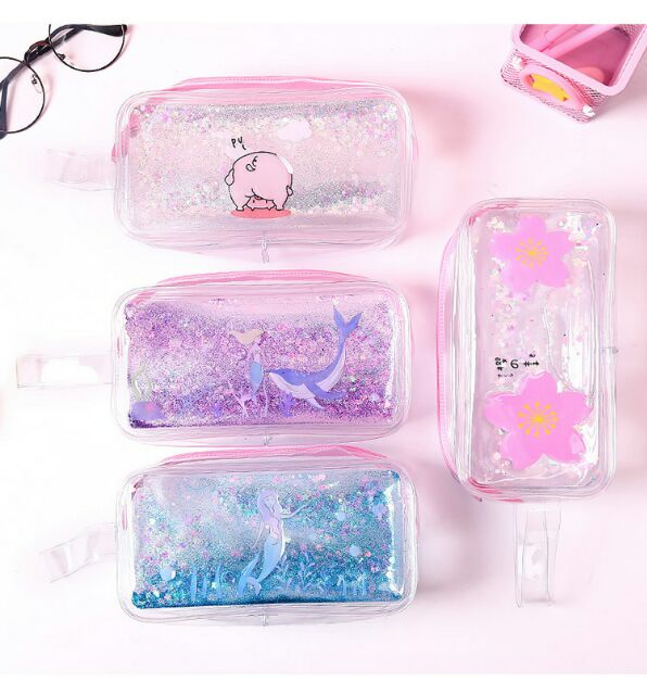 Túi bút trong suốt hình ngộ nghĩnh