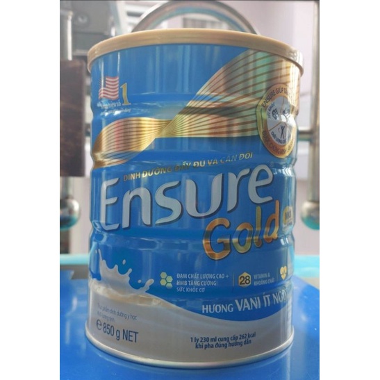 Sữa bột Ensure Gold hương vani 850gr