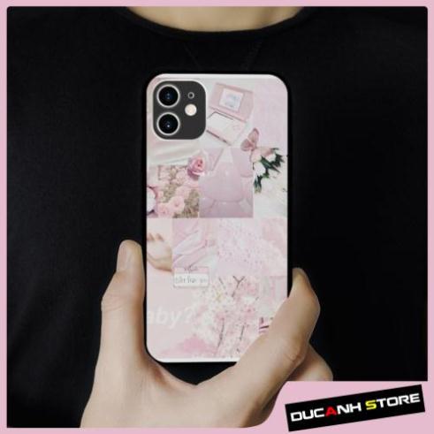 Ốp lưng iphone SAMSUNG hình Cắt Dán Màu Hồng Nhạt collage sang trọng  cho các dòng iPhone PAP20211086