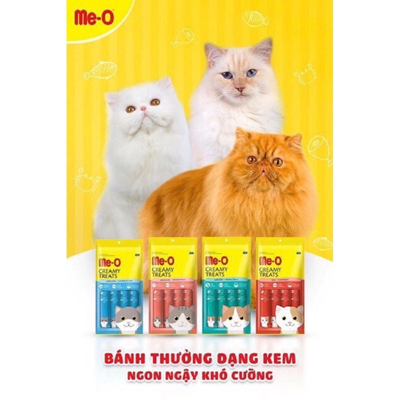 1 thanh súp thưởng dạng kem Me-O 15gr cho mèo