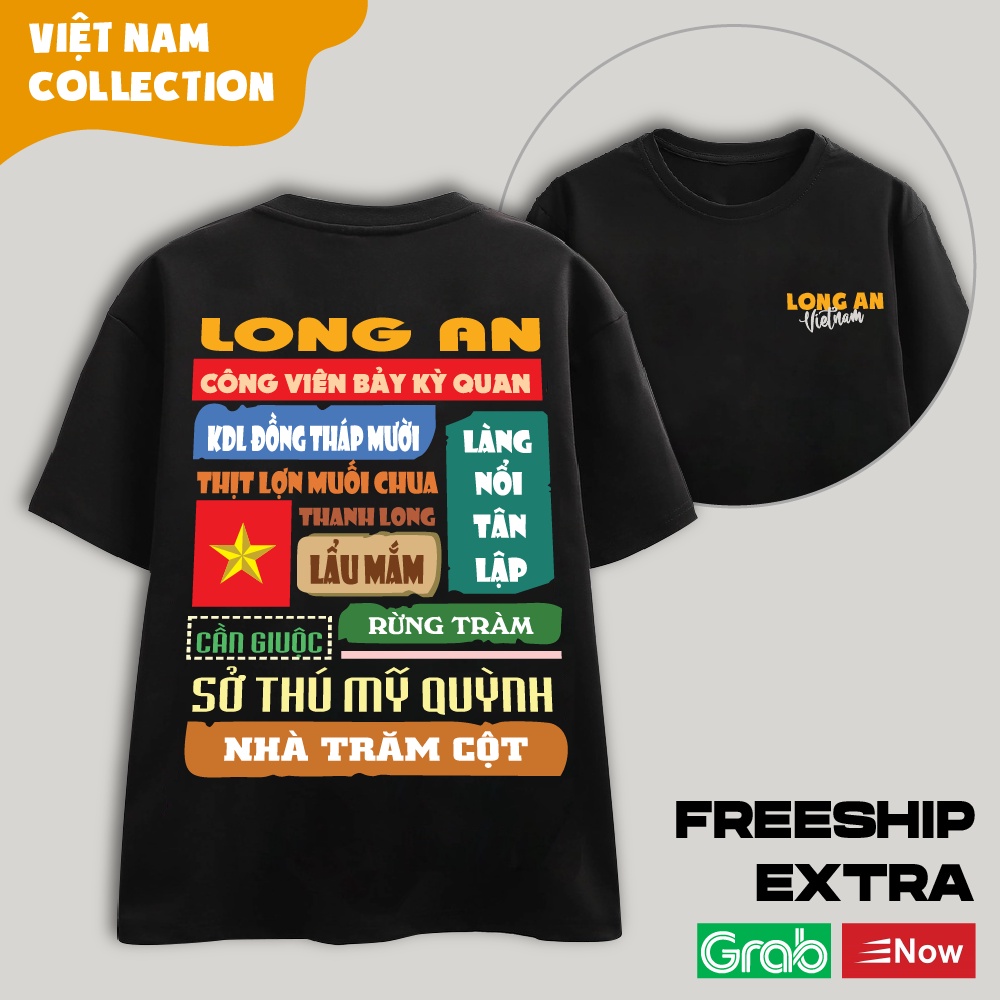 Áo Thun Unisex Nam Nữ Oversize Local Brand Tỉnh Thành - Long  An PISCES OFFICIAL