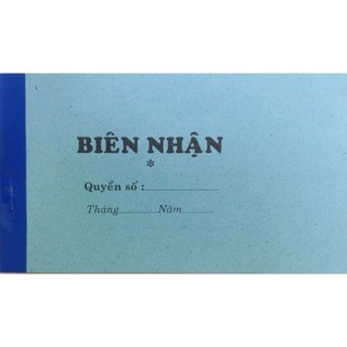 Biên nhận 1 liên trắng