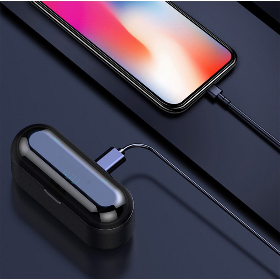 Tai Nghe Bluetooth 5.0 AMOI F9  ÂM Thanh Hay ( Pin Trâu 2000mah Làm Sạc Dự Phòng ) | BigBuy360 - bigbuy360.vn
