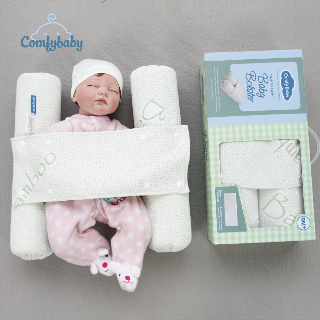 Gối chặn sợi tre bamboo Comfybaby CFN02 - bộ ôm kháng khuẩn cho bé