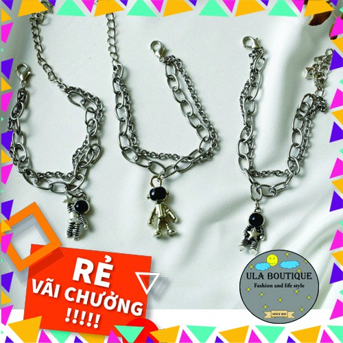 Vòng tay hợp kim ULA Shop hình phi hành gia UniSex phong cách Hàn Quốc