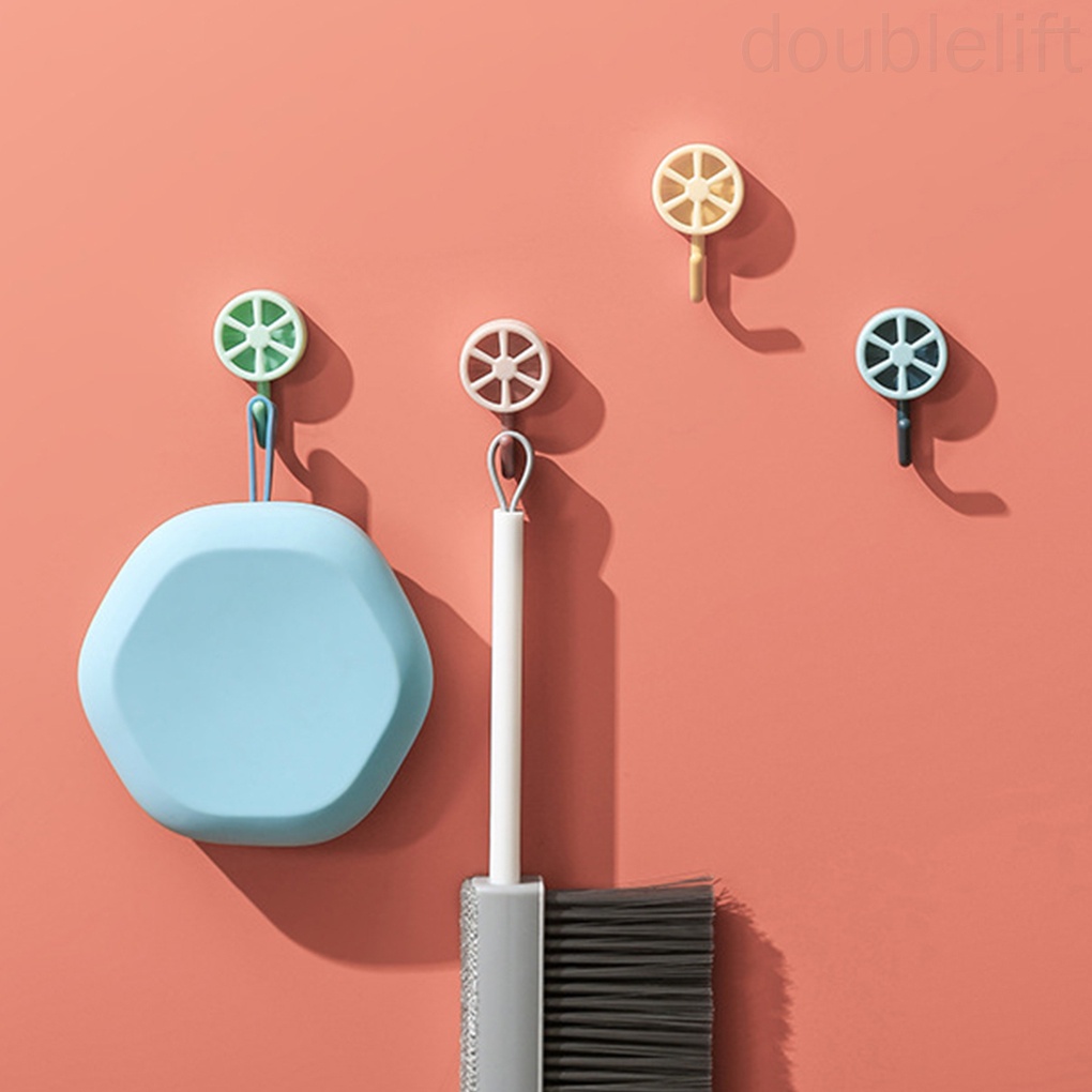 Set 5 Móc Treo Đồ Dán Tường Hình Quả Chanh Chống Thấm Nước Tiện Dụng Cho Nhà Bếp / Phòng Tắm