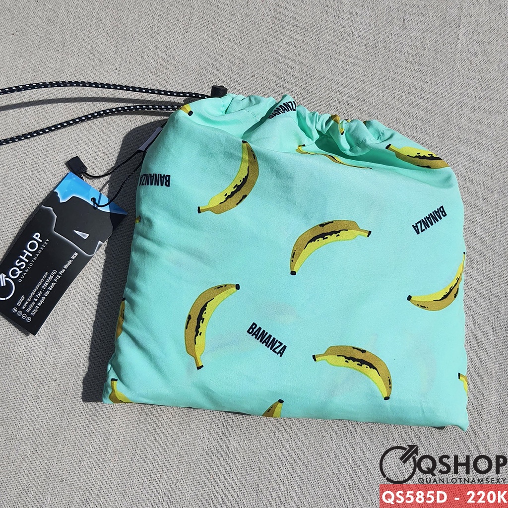 Quần short đi biển đầy màu sắc mùa hè vải dù QSHOP QS585