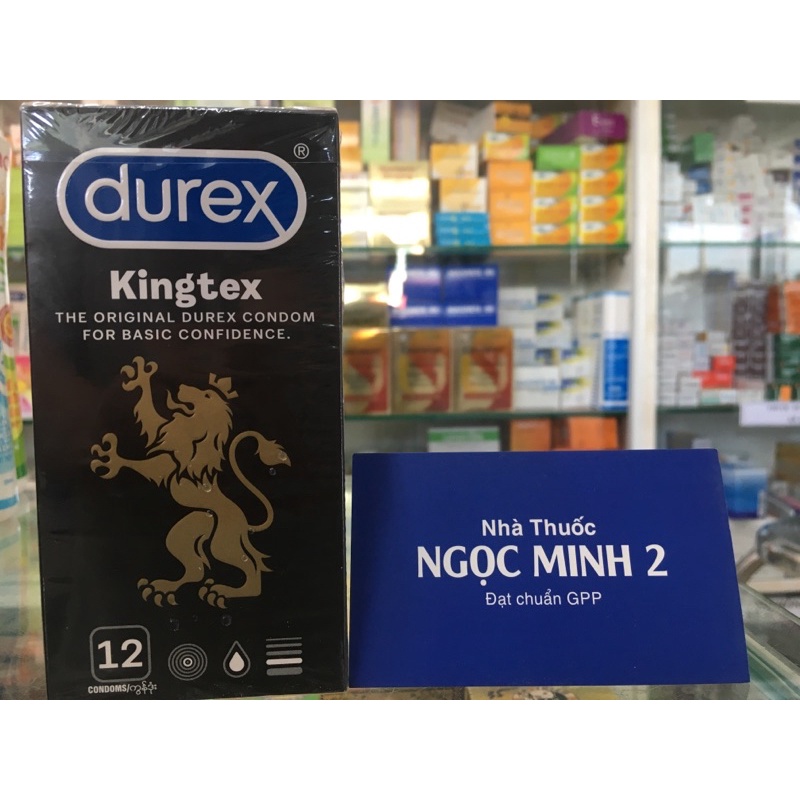 ✅ [Chính Hãng] Che tên Bao cao su Durex Kingtex (12 bao), (3 bao)
