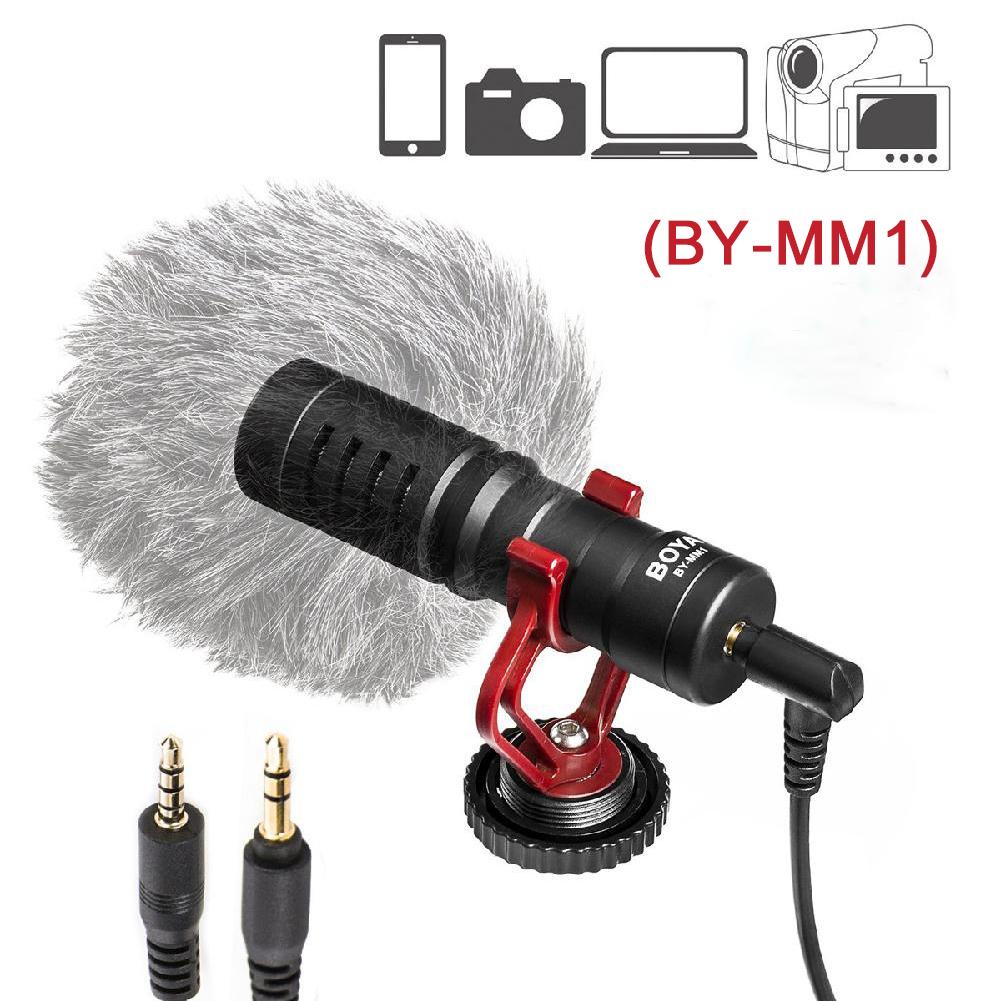 Micrô máy ảnh, Micrô video bên ngoài Shotgun cho điện thoại, điện thoại thông minh, vlog, máy ảnh Canon / Nikon / Sony