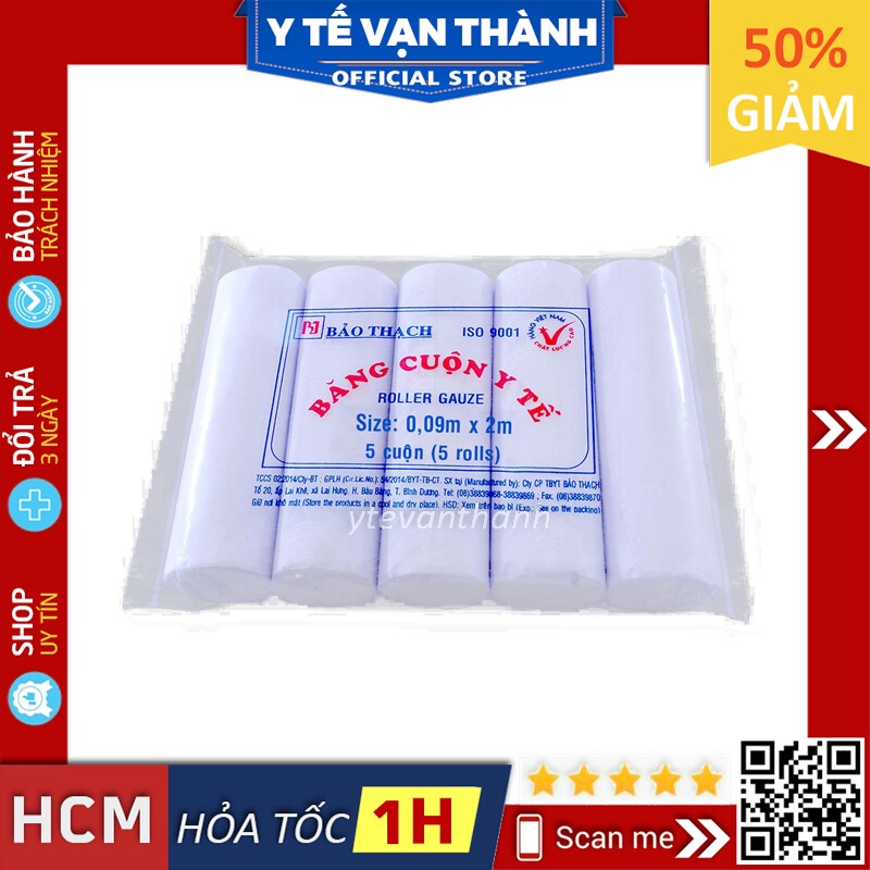 ✅ Băng Gạc Cuộn Y Tế: Bảo Thạch -VT0216