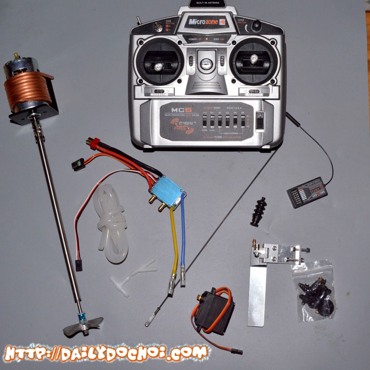 BCTT6 bộ chế tạo tàu siêu tốc động cơ 775 tầm xa tới 500 met không gồm pin sạc