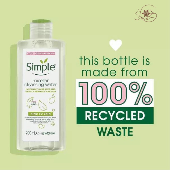Nước tẩy trang dịu nhẹ Simple Kind To Skin Micellar Water dễ chịu cho da mặt 200ml - GALIBE OFFICIAL STORE | BigBuy360 - bigbuy360.vn