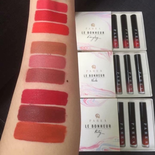 Set Son Kem Parea Lipstick - Chính Hãng