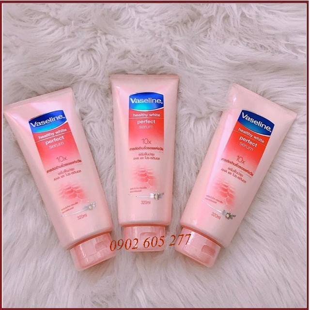 [Hàng chính hãng] Kem dưỡng trắng da Vaseline 10X Thái Lan 320ml