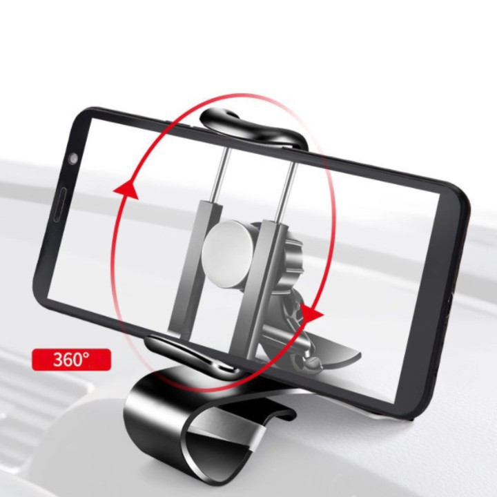 Gía đỡ điện thoại gắn mặt đồng hồ taplo ô tô - Nhựa ABS - Kích thước: 11*3*12.5cm - Phù hơp với màn từ 4&quot; đến 6.5&quot;