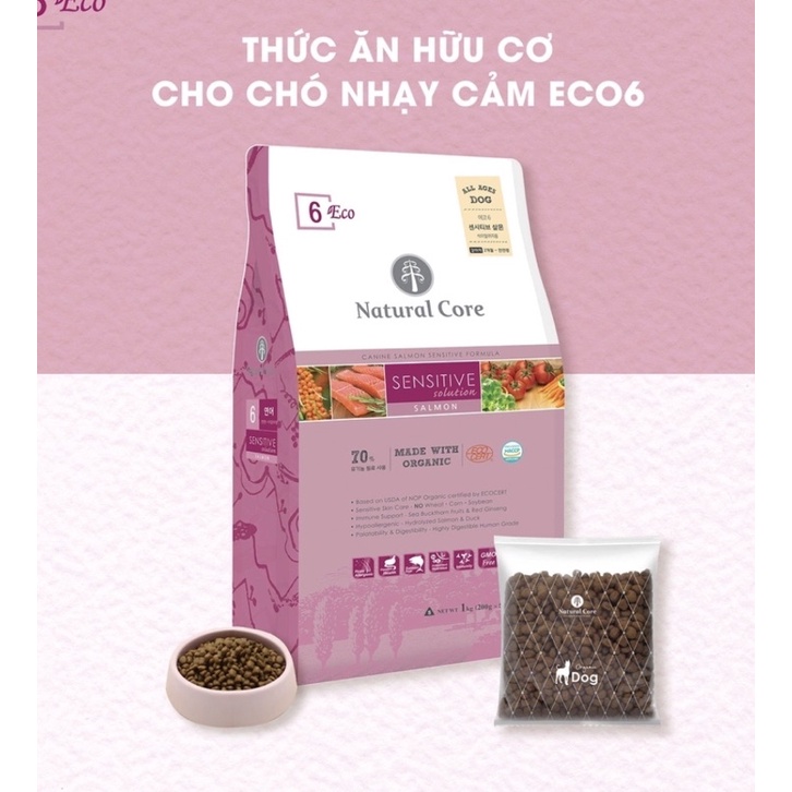 THỨC ĂN HẠT KHÔ CHO CHÓ NHẠY CẢM NATURAL CORE VỊ CÁ HỒI