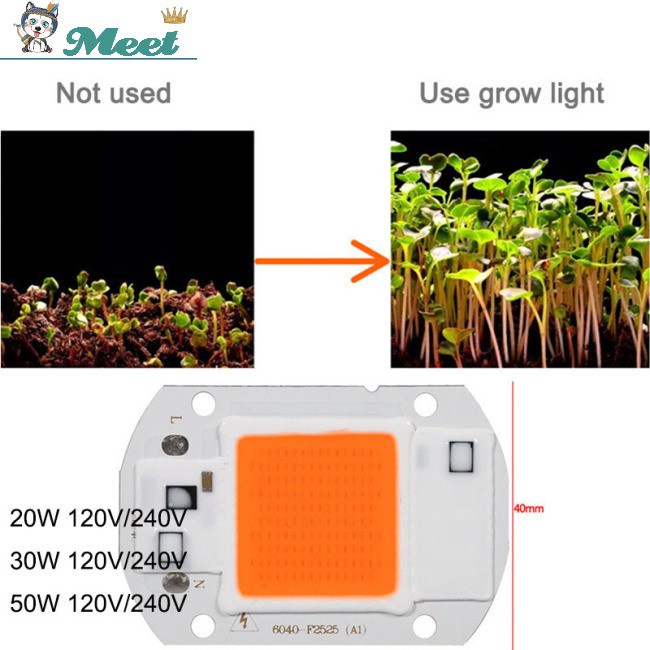 110V/220V 20W/30W/50W Full Spectrum LED Lamp Light Chip COB Plant Growing Grow