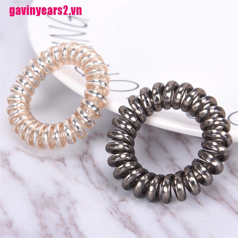 Set 1/ 5 dây buộc tóc kiểu lò xo co giãn tốt tiện lợi