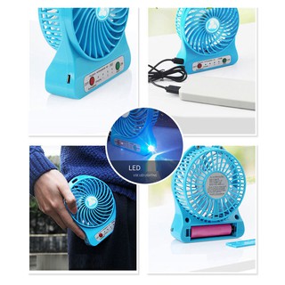 Quạt sạc mini [SIÊU MÁT] 3 tốc độ gió cổng USB