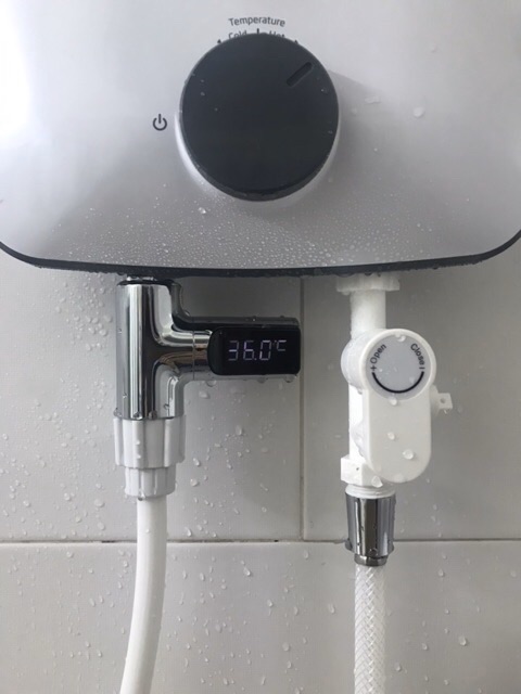 Nhiệt kế vòi sen, van cảm biến nhiệt độ máy nước nóng.