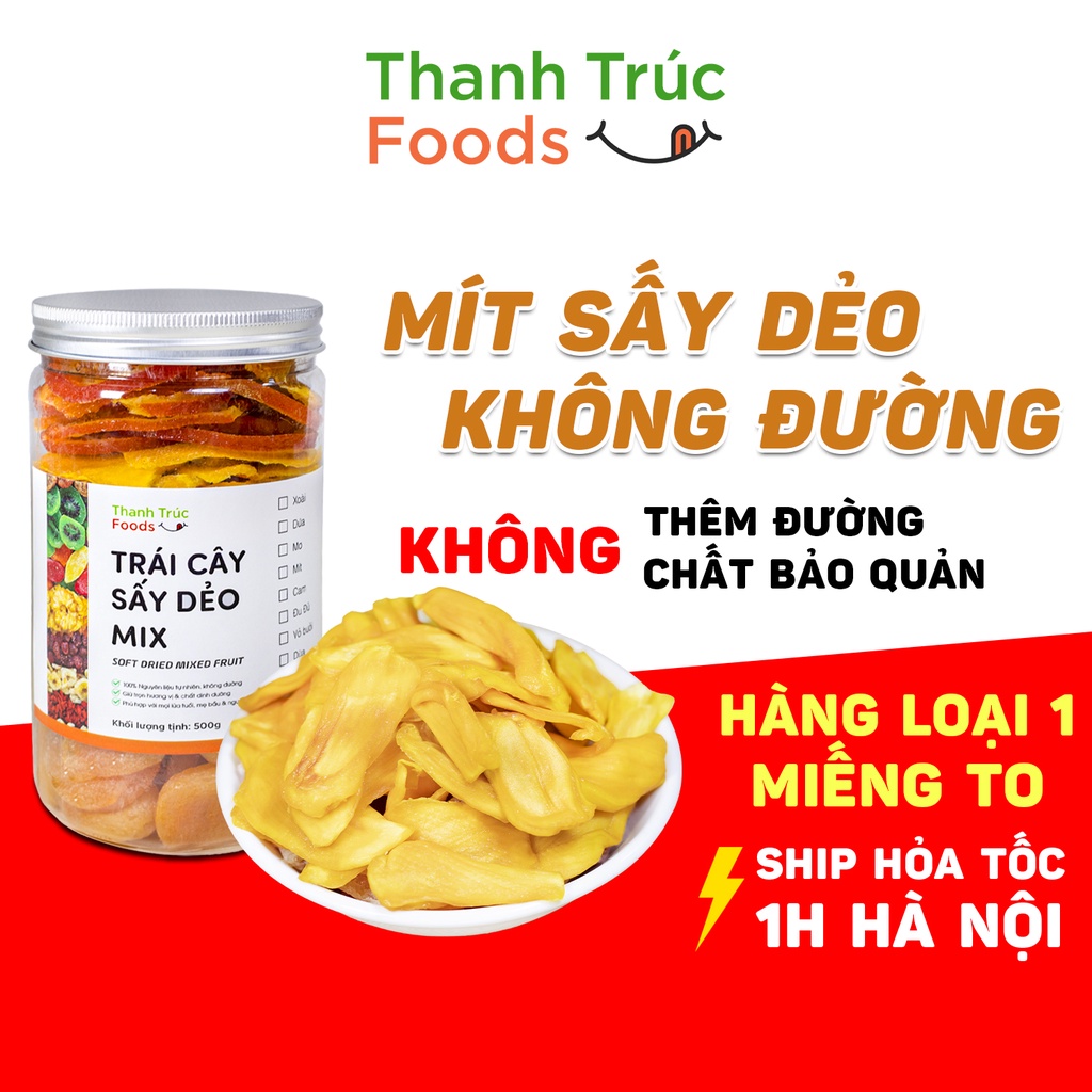 Mít sấy dẻo không đường 500g Thanh Trúc Foods