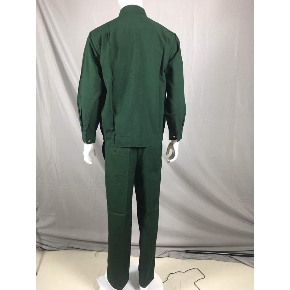 BỘ QUẦN ÁO XANH Ô LIU DÀI TAY