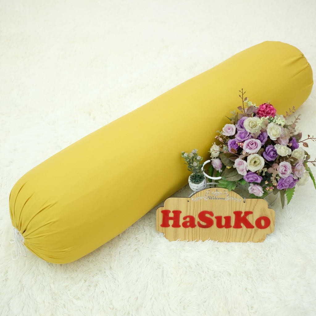 vỏ gối ôm cotton đũi.cotton tici size 35x100cm nhiễu mẫu lựa chọn