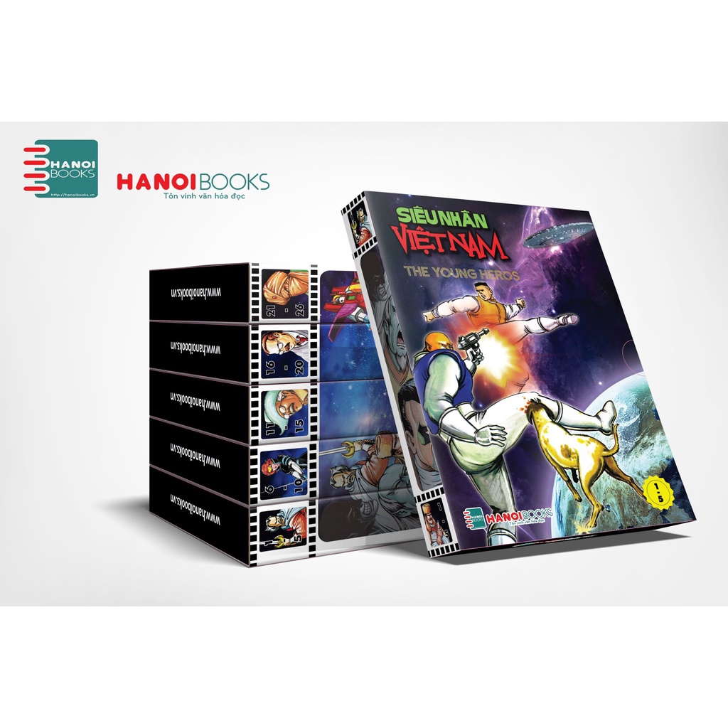 Sách: Siêu Nhân Việt Nam-Combo gồm 5 Boxset 1-2-3-4-5