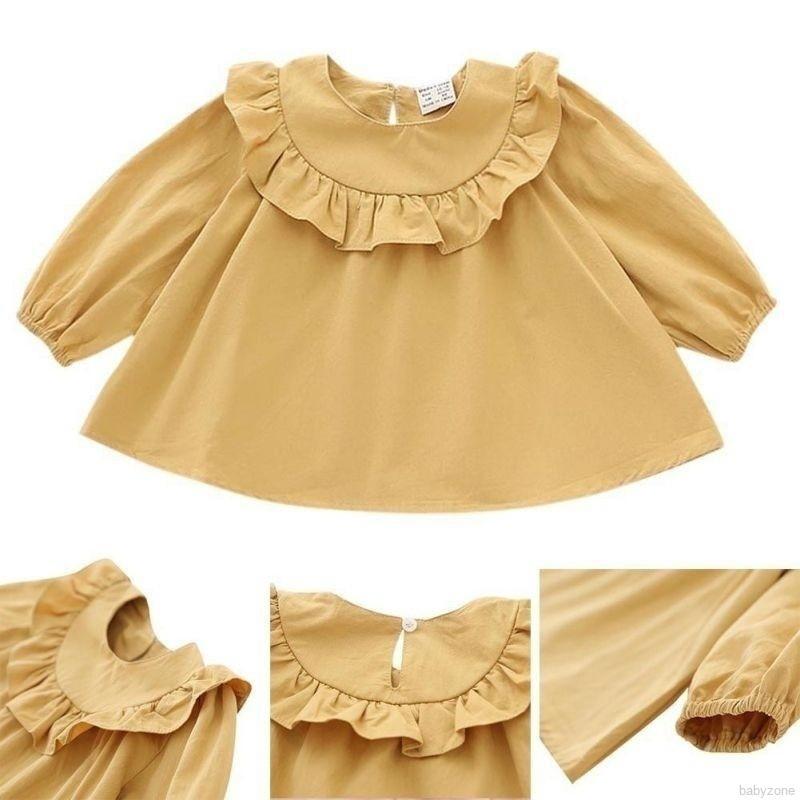 Áo Kiểu Tay Dài Đáng Yêu Cho Bé Gái