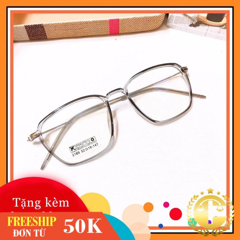 Gọng kính 2189 -gọng kính giả cận thời trang nhận cắt mắt cận viễn loạn