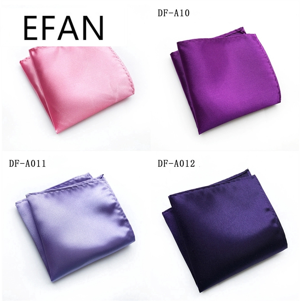 Khăn tay bỏ túi trơn màu dạng vuông 25x25cm đơn giản chất lượng nhiều màu dành cho nam