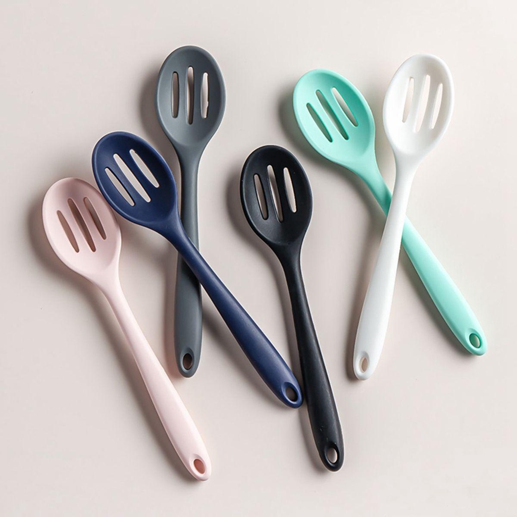 Muỗng Silicone Cách Nhiệt Chống Dính Tiện Dụng Cho Nhà Bếp