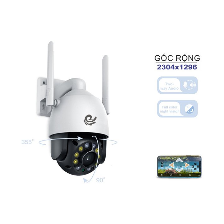 [FREESHIP]Camera WIFI Lắp Ngoài Trời FUll HD 1080P-Tích Hợp Đèn Led Chiếu Sáng-YS 8031