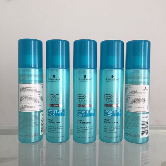 Xịt dưỡng tóc Schwarzkopf BC Bonacure Hyaluronic Moisture Kick Spray Conditioner 200ml