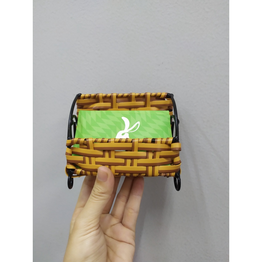 Kệ Nhựa Giả Mây Tre Đựng Card, Tờ Rơi Dành Cho Cửa Hàng, Quán Ăn, Nhà Hàng
