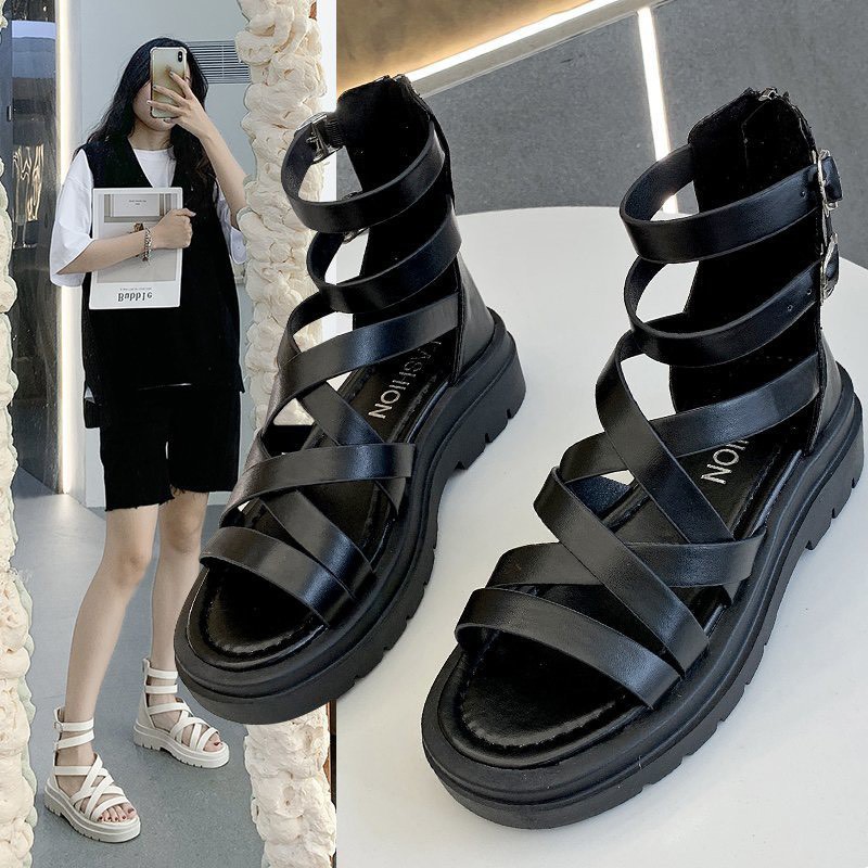 (2 MÀU) Sandal Nữ Chiến Bình Cao Cổ Hottrend Hè 2021 Kiểu dáng hàn quốc