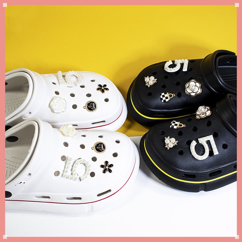 Phụ Kiện Đính Đá Trang Trí Giày Crocs Dễ Phối Đồ DIY