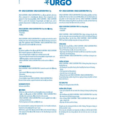 Gel làm mờ sẹo Urgo Scarform - Hộp 1 tuýp 7g