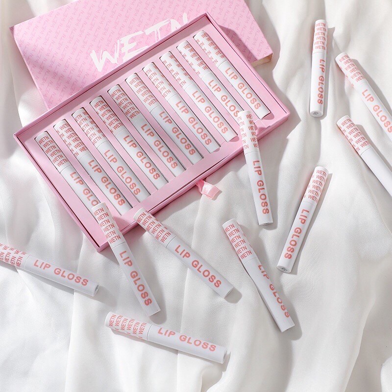 SET SON LIPGLOSS WETN 10 CÂY Nội địa Trung gtstore94