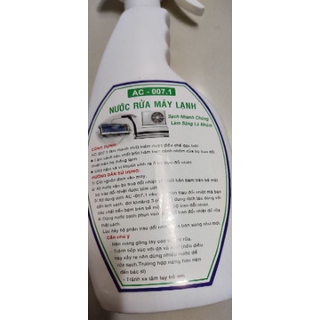 nước rửa máy lạnh 007