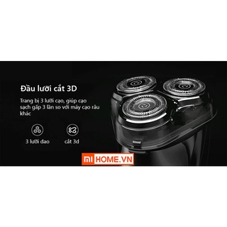 Máy cạo râu xiaomi 3 lưỡi [BẢO HÀNH 12 THÁNG]