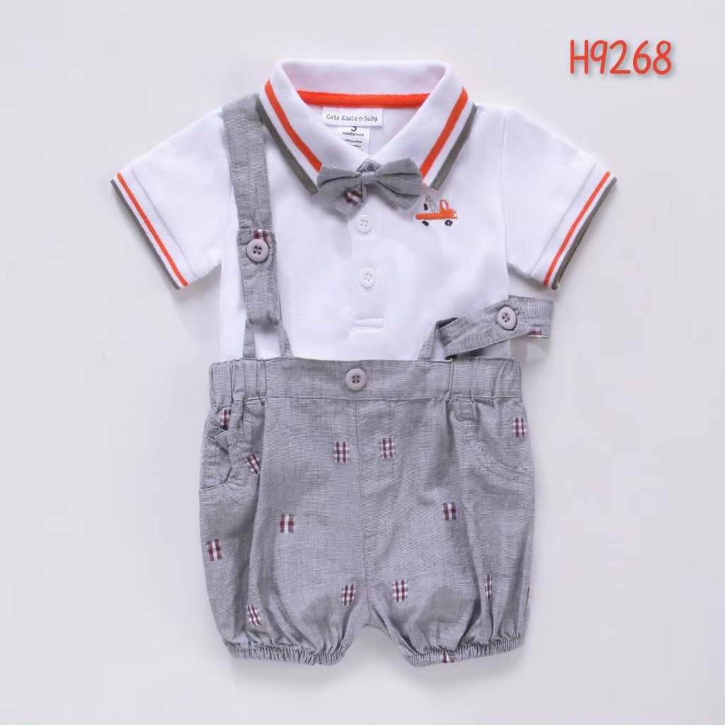 Sét 3 chi tiết Body công tử mẫu mới cute loala baby 3-24m